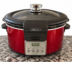 BELLA Digital Slow Cooker – Red – Lightly Used