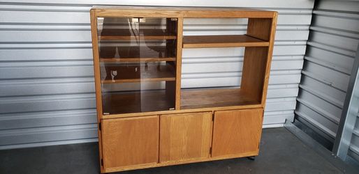 STEREO CABINET / Solid Oak Wood