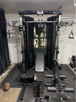 Force USA C10 with sliding bench and attachments