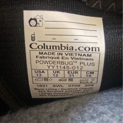 Columbia boots size 13