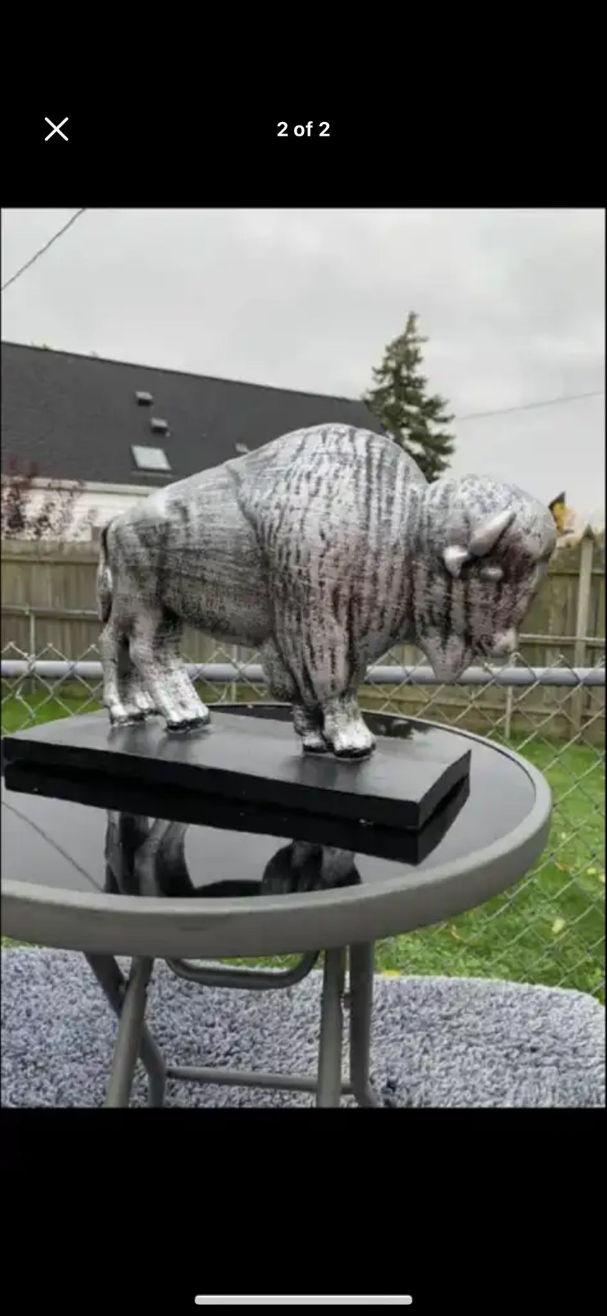 The Silver Buffalo Statue