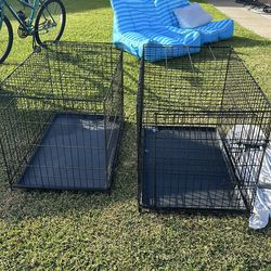 2 dog cages