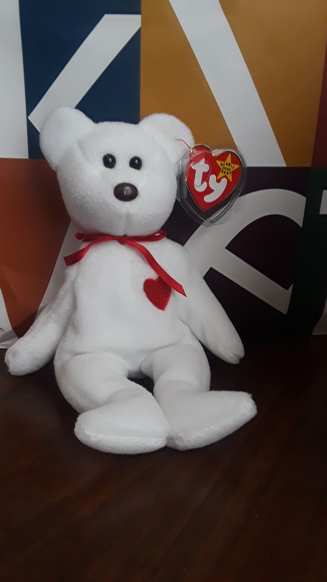 Ty beanie babies valentino . Brown nose