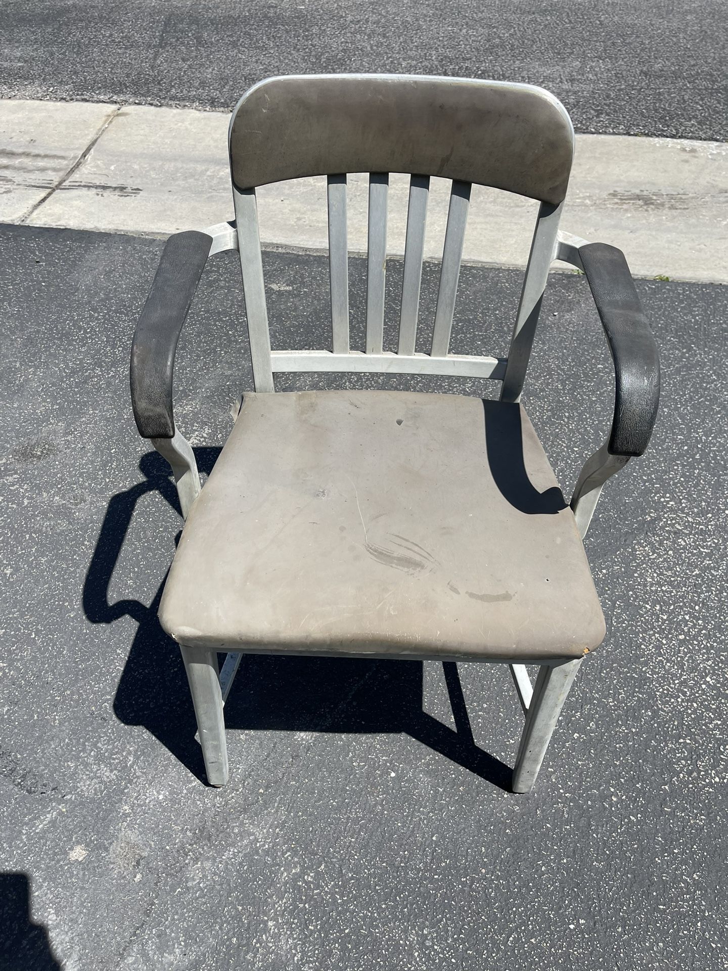 EMECO NAVY CHAIR VINTAGE ALUMINUM MCM MID CENTURY MODERN