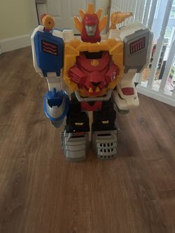 Playskool Heroes Power Rangers Power Morphin Megazord, 2-in-1 Converting Playset, 2-Foot Megazord with Lights & Sounds, 