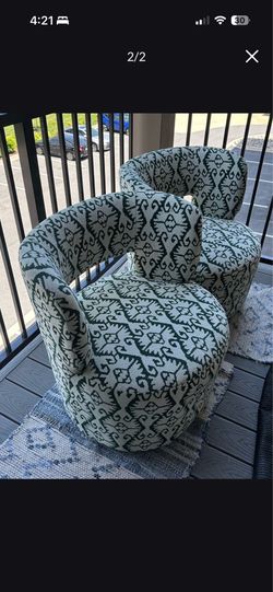 Set of Luxury Swivel Chairs - $400 (NEW)