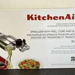 KitchenAid Spiralizer Attachment with 5 Blades for Stand Mixer NEW 
