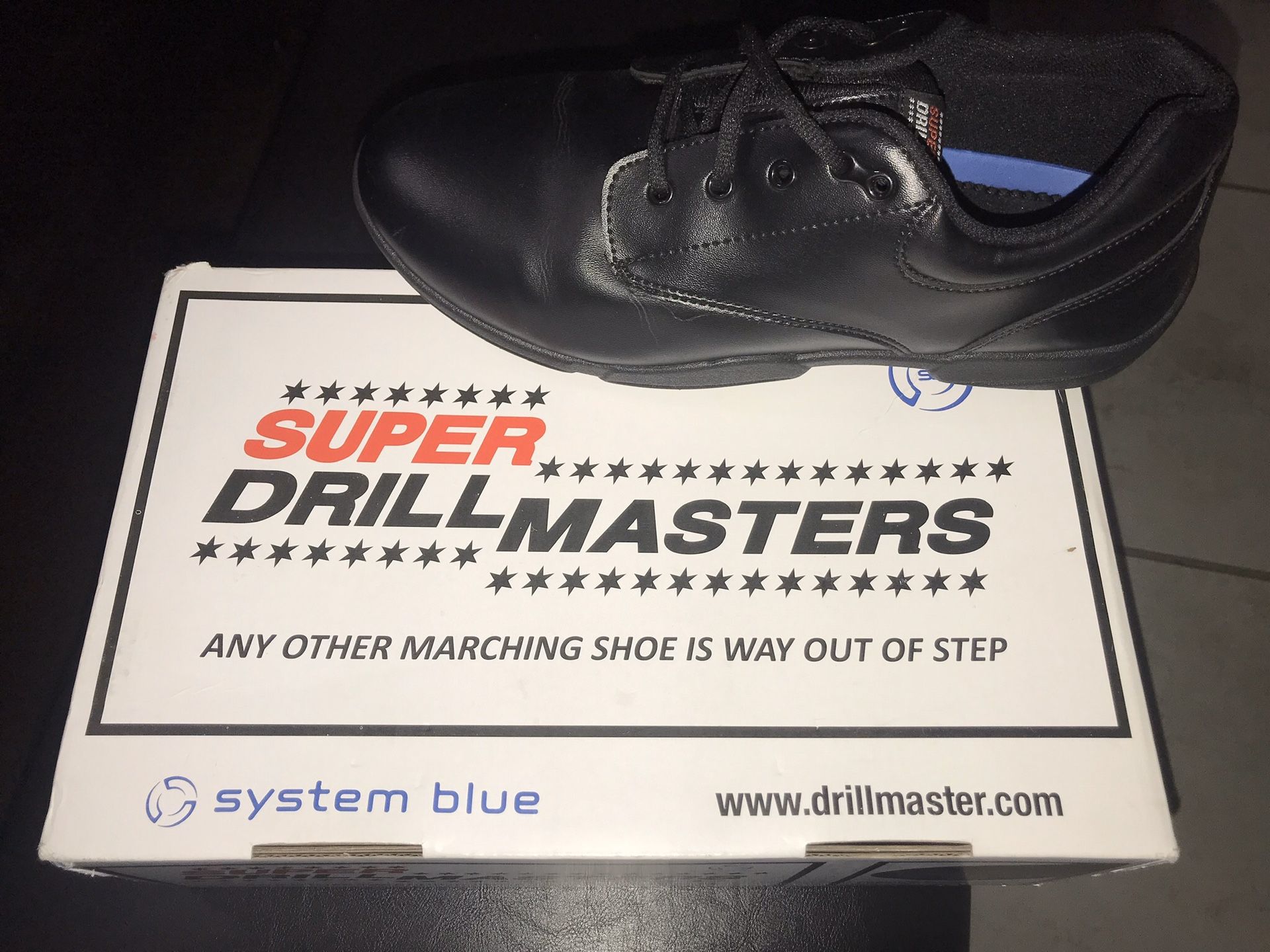 Drill master black Band Shoes /Zapatos para Banda M9 1/2