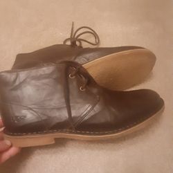 Men's Ugg Leather Boots Size 12