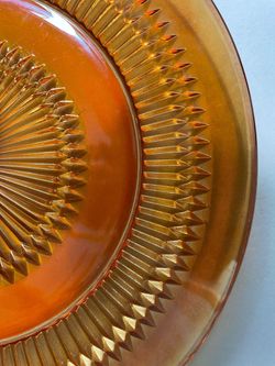 Marigold Carnival Glass ORANGE Iridescent VINTAGE