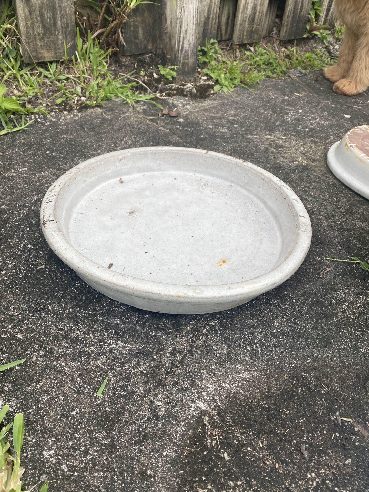 Glazed Ceramic Saucer for Pots 