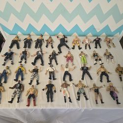 Lot 52 of Vintage WWF / WWE Wrestling Action Figures