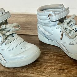 Reebok Cardi B Freestyle Hi Infant/Toddler Shoes Size 9, Color: Glass Blue