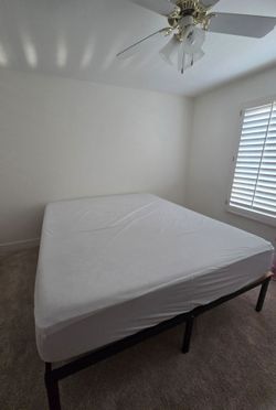 Cal king bed and frame