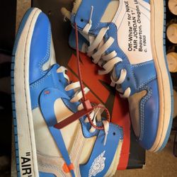 Off White Air Jordan 1 UNC 10.5 