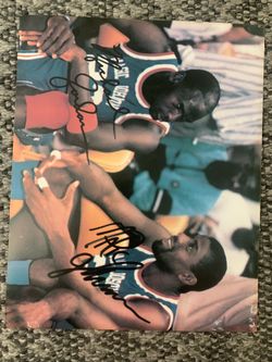 Michael Jordan / Magic Johnson Autographed Photo