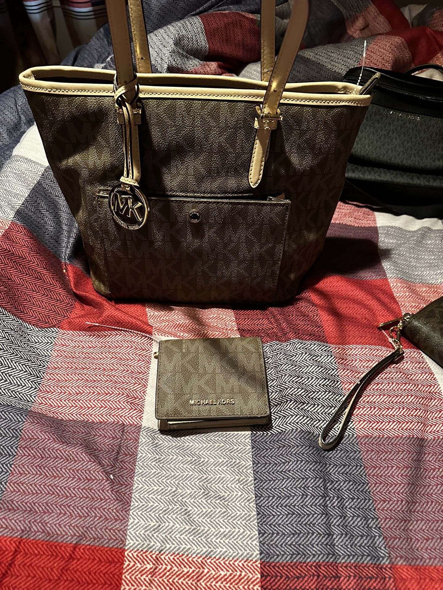 NEW 2pcMK bag and wallet