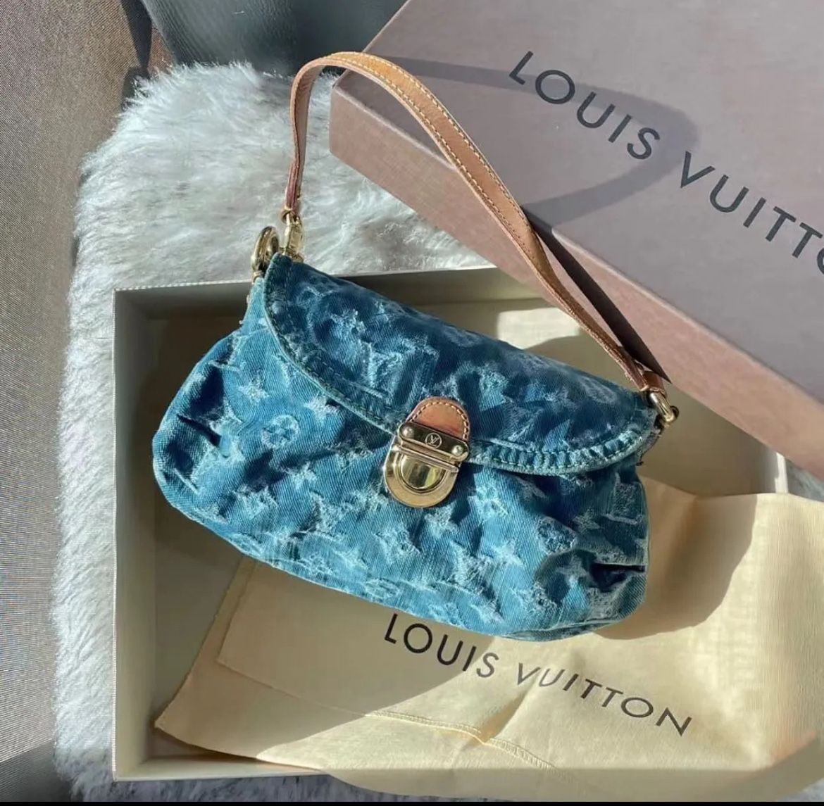 Limited Edition Louis Vuitton Denim Mini Purse