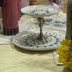 Trinket Tray/ground Bird Feeder And Planter