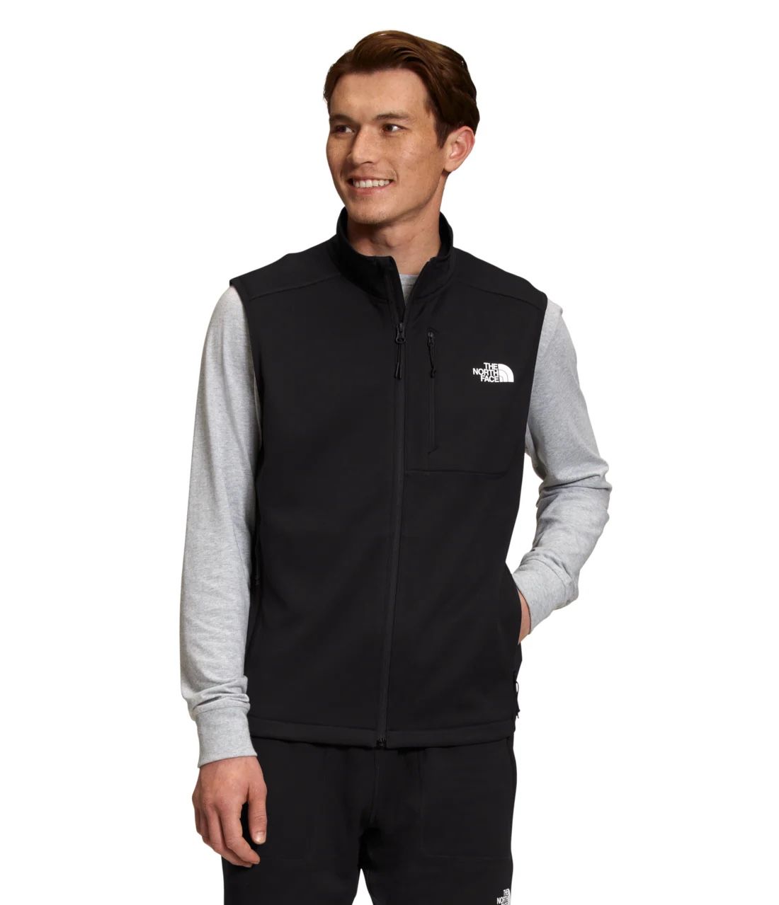 BRAND NEW The North Face Men's Black Canyonland Sweater Vest Full Zip Size L Men
