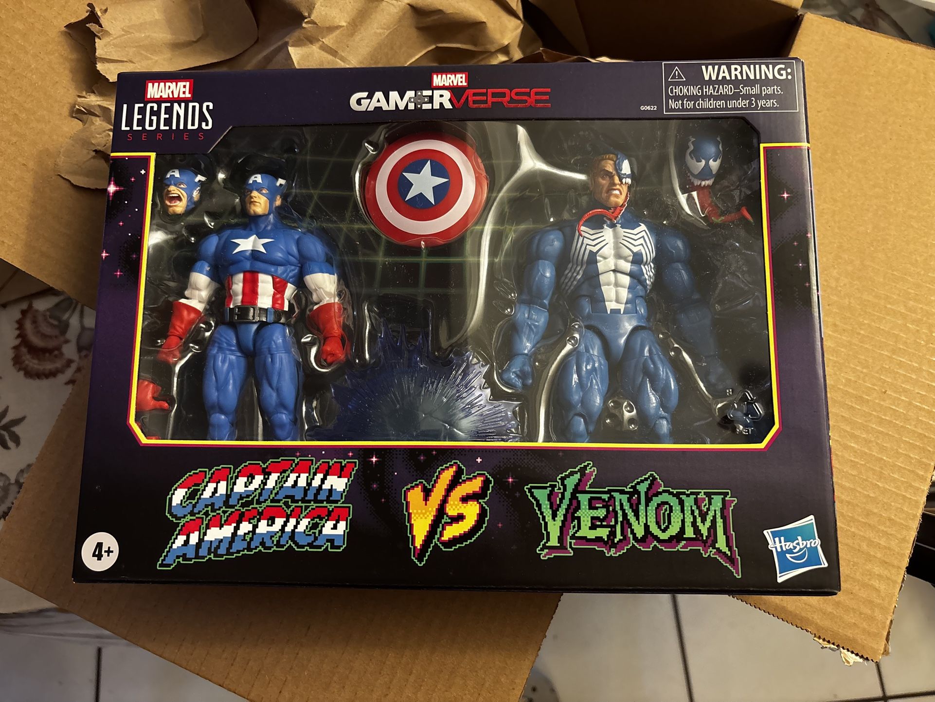 Captain America VS Venom - Gamerverse - Marvel Legends