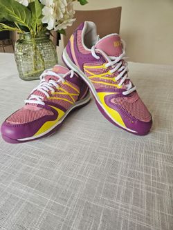 Bloch Split Sole Dance Shoes Zumba Jazz Fitness Sneakers Purple