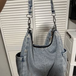 Denim Shoulder Bag 