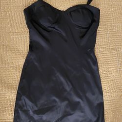 Black Silk Mini Dress