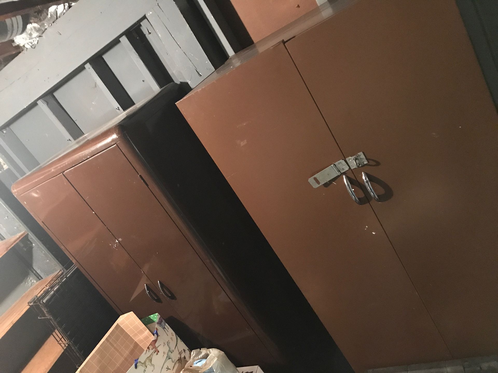 Metal cabinets