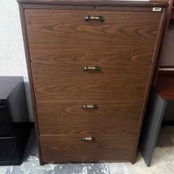 OFFICE/HOME FILE CABINET 4 DRAWERS LATERAL WOODEN FILE 