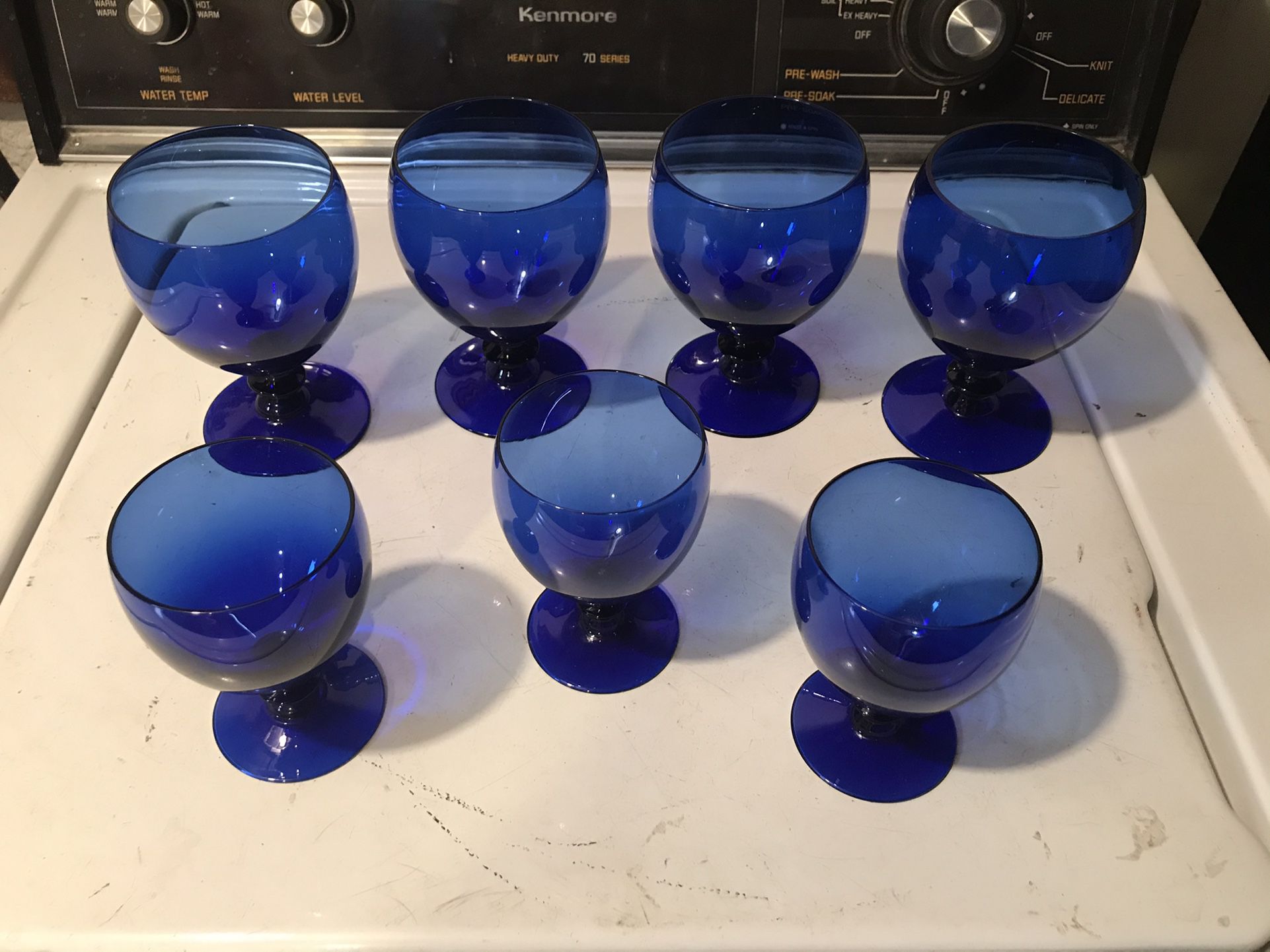 Vintage Cobalt Blue Glassware 