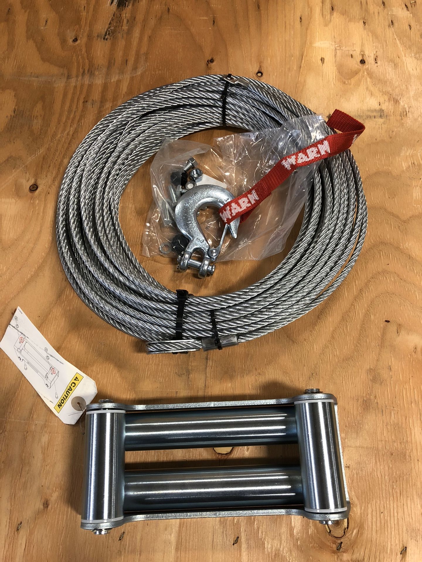 Winch cable 125feet with fairlead