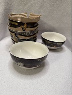 This is a Pfaltzgraff 6 bowl set/Paris theme designs