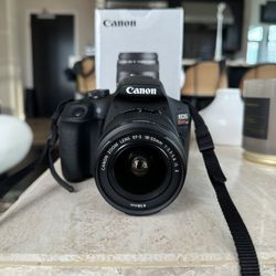 Canon - EOS Rebel T7 DSLR Video Two Lens Kit with EF-S 18-55mm and EF 75-300mm Lenses - Black