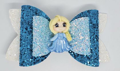 Elsa hair bow