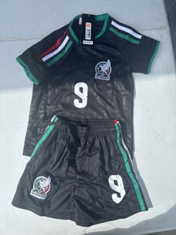 Kids Mexico Black Set (Shorts & Jersey)