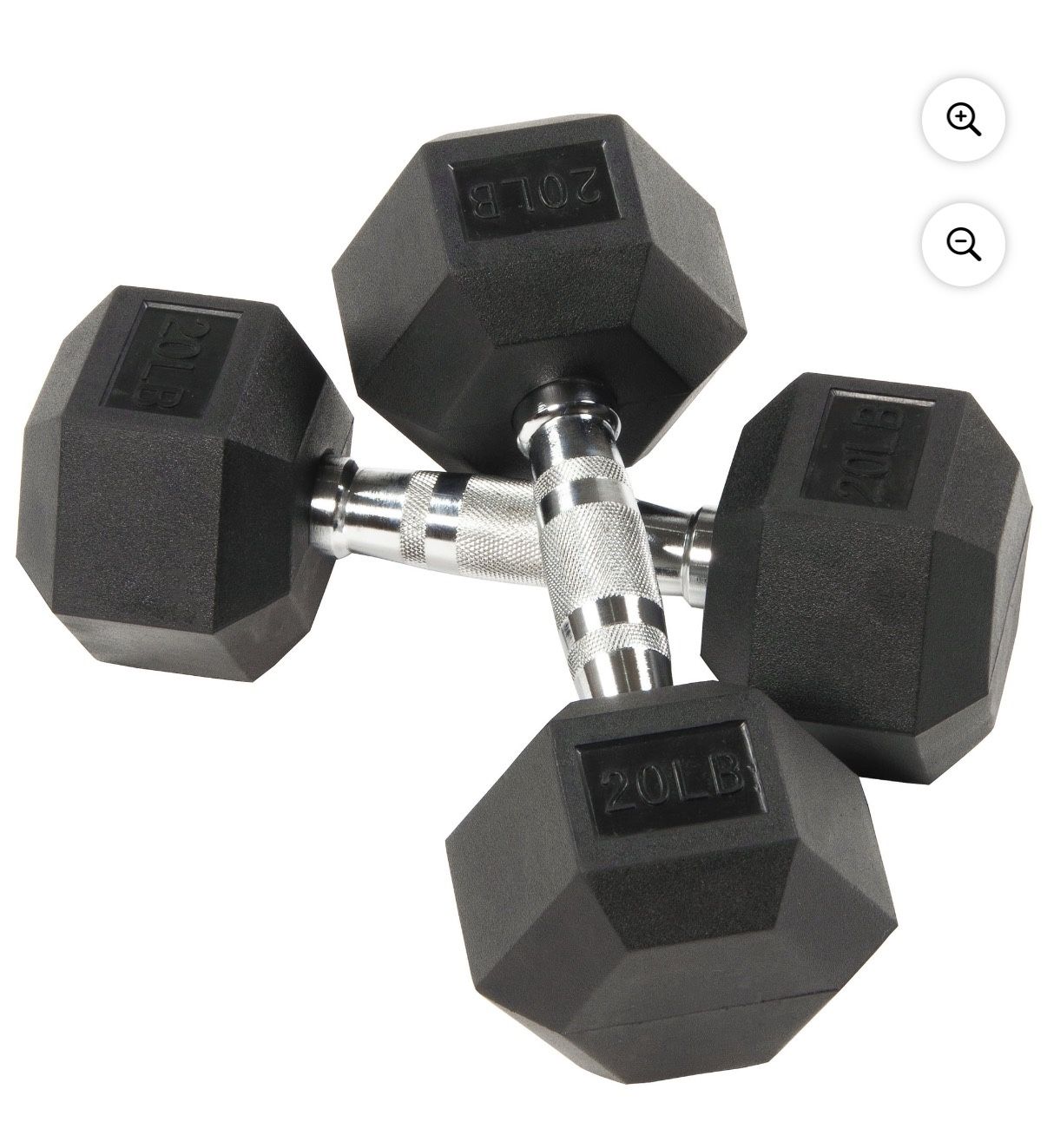20 Lbs/Pounds Dumbbells Set
