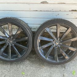 26 inch All Black Chevy/GM 6 lug rims