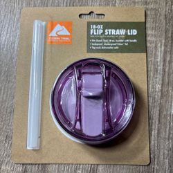Ozark Trail New Lilac Flip Straw Lid With Handle for 18oz Tumbler