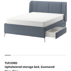 **MUST GO** King Bed Frame w/storage **ASAP**