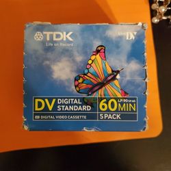 Mini DV digital Video Cassette. 