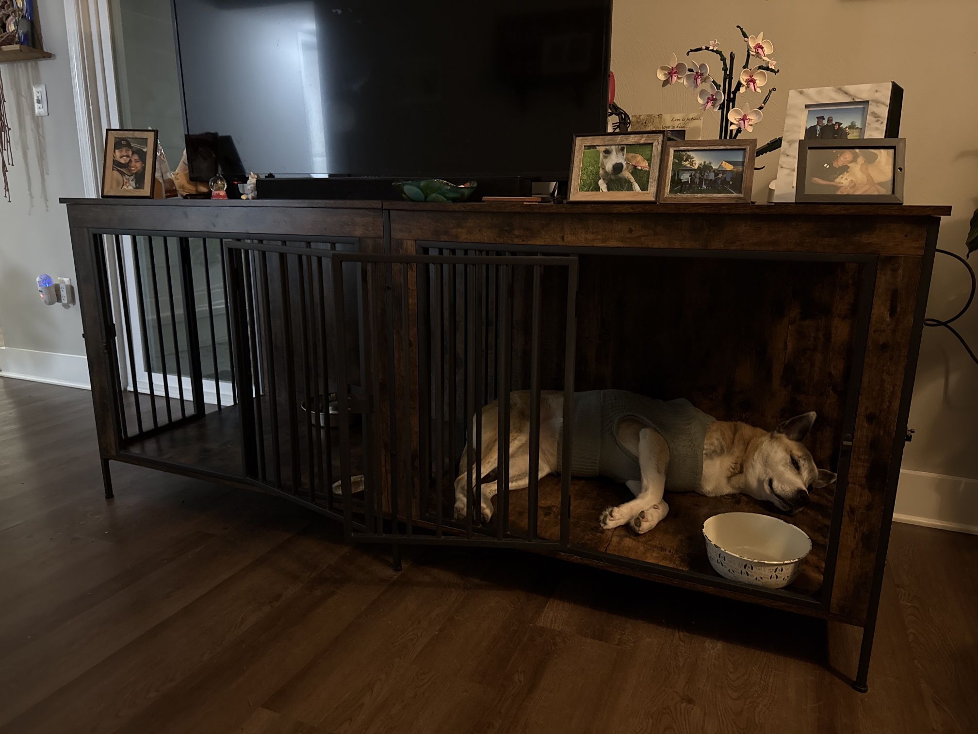 Dog Crate Credenza