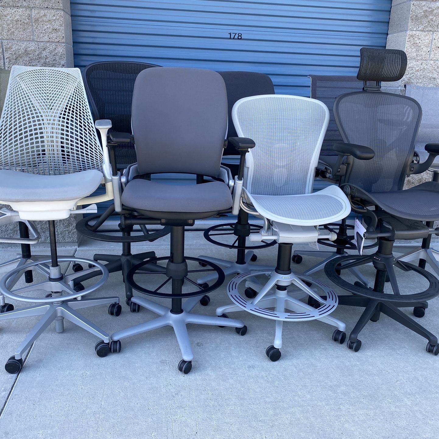 Herman Miller& Steelcase Variety Of Drafting Chairs/ Work Stools(starting Price)