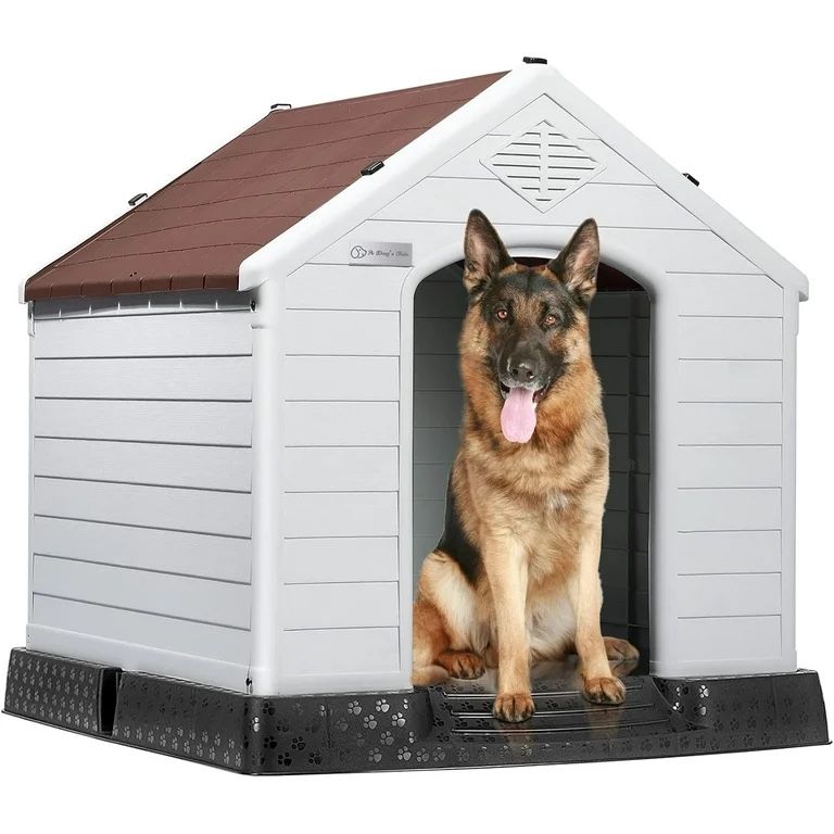Durable Waterproof Plastic Dog House for Small to Large Sized