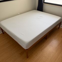 Zinus Queen Bed + Mattress – Like New