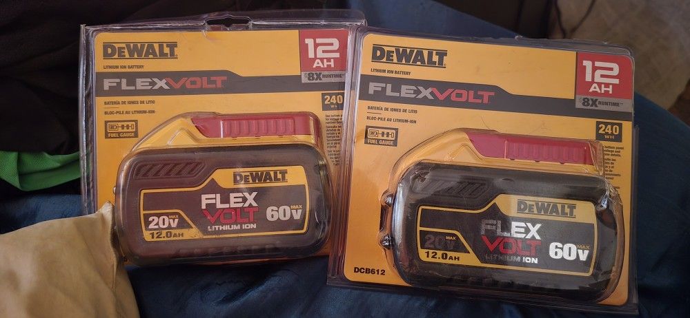 12 AH New Flexvolt Batteries