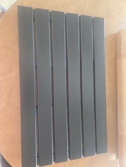 Gobam bamboo bath mat- large- black 26 x 15.8 x 1.3