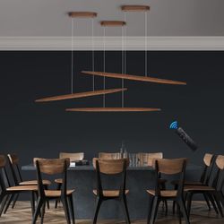 YISDESIGN 39" Wood Linear Pendant Light (New In Box)