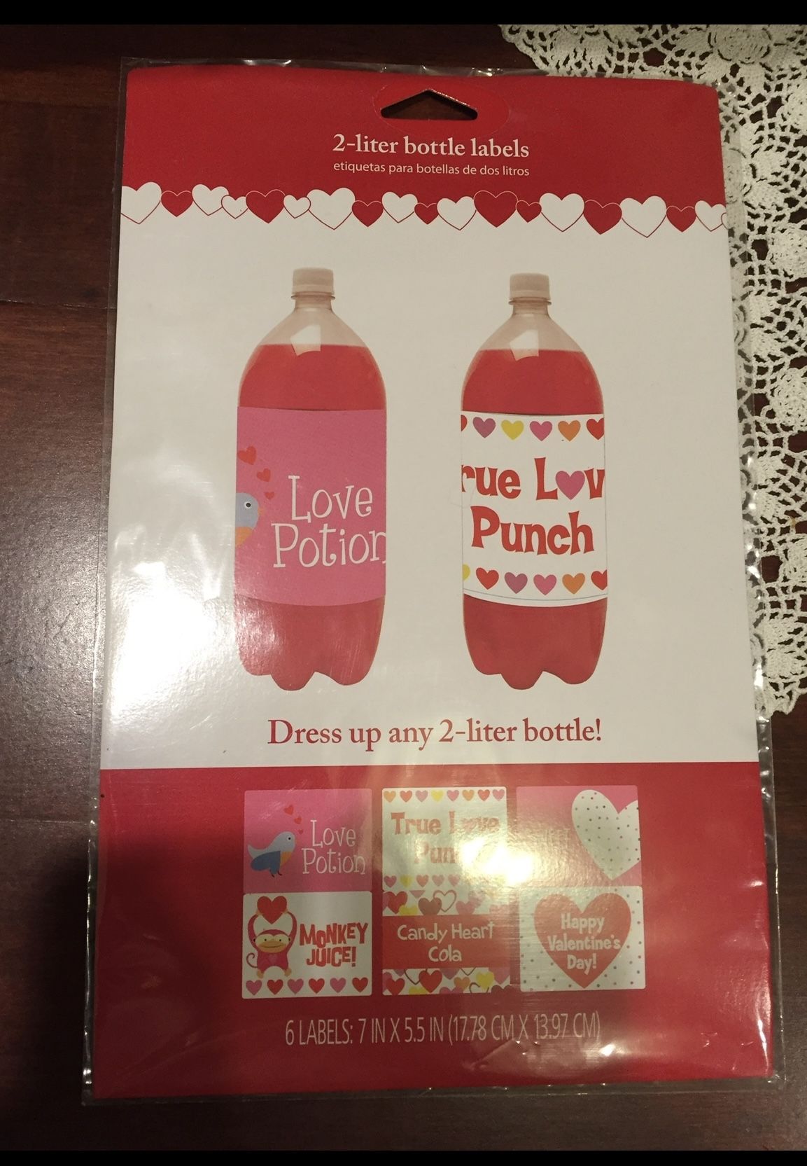 Valentine Or Wedding Bottle Labels