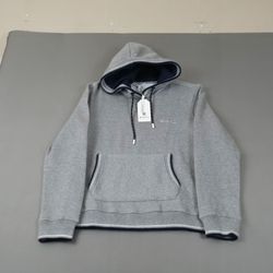 Ben Sherman Hoodie Mens Small Gray Fleece Pullover NWT